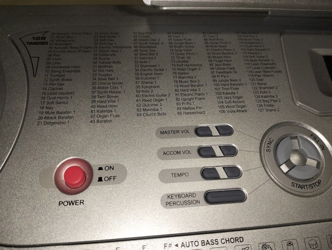 RJ PIANO - TONEMASTER KEYBOARD (Silver) (Category: Musical Instruments) located in Manila. Submitted by her_itemsph (Listing ID 1347937889, Image 3). Description: Hello, I'll be selling my old piano for decluttering purposes. Condition: Likely Used (no damages, still functional, has no electrical problems whatsoever) Original: Bought this at their official store at SM Color: Silver Others: Comes with an adapter Payment should be made via G-cash (