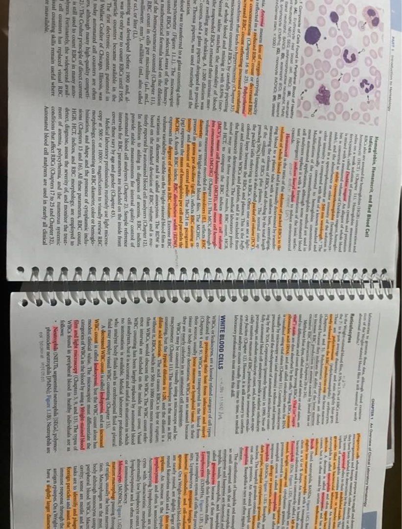 rodak’s hematology 6th edition medtech book (Category: Textbooks) located in Mandaluyong City. Submitted by rumnethyl (Listing ID 1347992499, Image 2). Description: — reprint (coil bind) — 4 pages w/ highlights and annotations — divided into 2 books rfs: passed mtle decluttering alr.