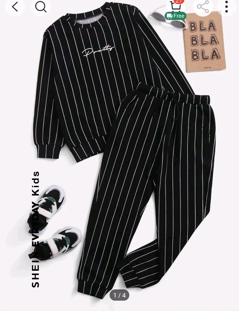 Shein tween kids for (boy) (Category: Babies & Kids Fashion) located in Marikina City. Submitted by cbajlog (Listing ID 1347883109, Image 1). Description: 7-9yrs old pwede. Used 2-3 times only.