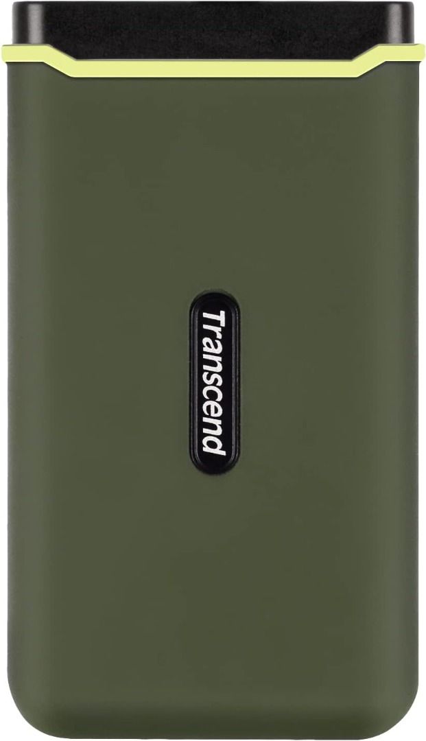 Transcend 4TB ESD380C USB 3.2 Type C Gen 2x2 Portable SSD External Solid State Drive TS4TESD380C (Category: Hard Disks & Thumbdrives) located in San Juan City. Submitted by princessshyph (Listing ID 1347918869, Image 2). Description: Transcend's ESD380C is a portable solid state drive featuring a ruggedized silicone rubber case in military green. Its USB 3.2 Gen 2x2 interface offers unmatched transfer rates. With its high capacity and compatibili