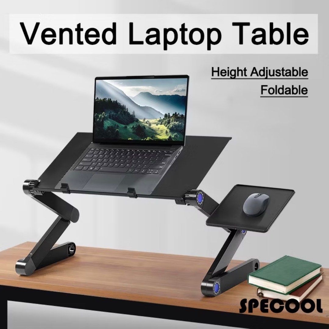Vented Tabletop Computer Stand | Office Desk Top Monitor Riser Stand ...