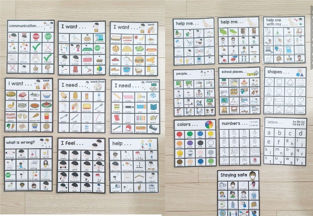 Visual Support Cards Autism / Special Needs (Bundle) Ready Stock ...