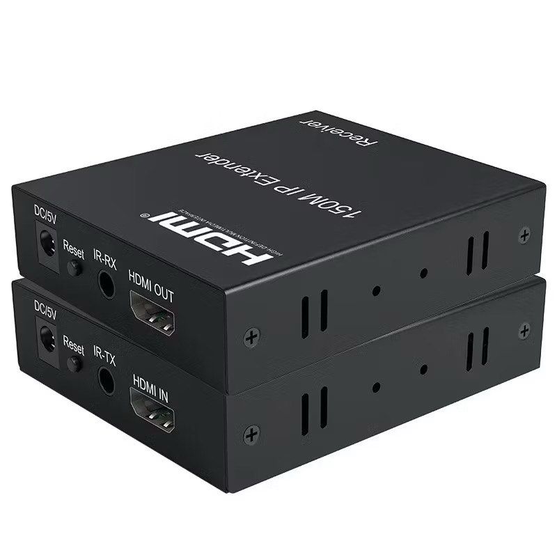 Wireless 150M HDMI Lan Extender over IP /TCP Rj45 Cat5e/6 1080P HDMI Ethernet Video Extender Support one TX to Multiple RX by Ethernet Switch with Safety Mark63221275120513112
