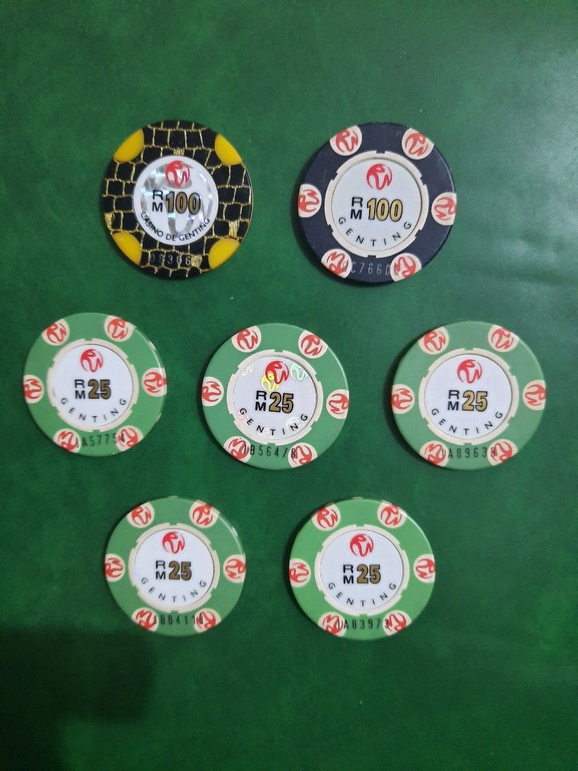 馬來西亞雲頂賭場籌碼, 興趣及遊戲, 收藏品及紀念品, 古董收藏- Carousell