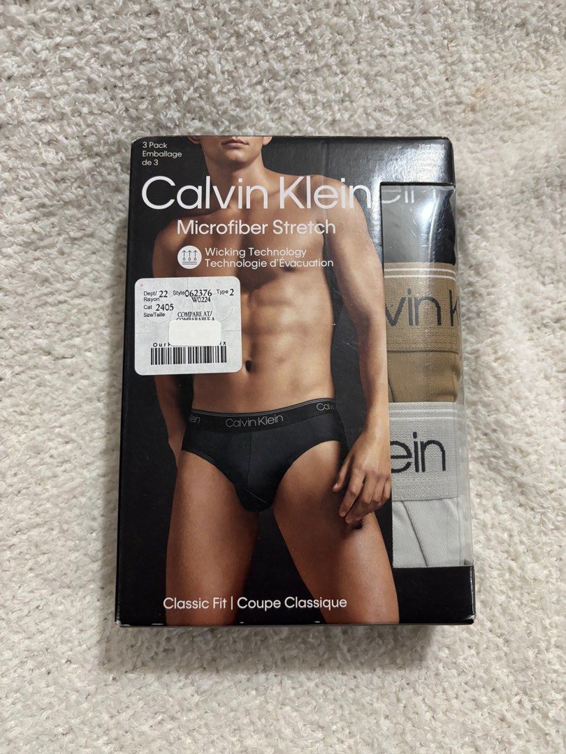 Calvin Klein Microfiber Stretch Hip Brief Tri Color 3 Pack 🇨🇦 (Category: Underwear) located in Santa Rita. Submitted by rnrcanadashopping (Listing ID 1348215084, Image 1). Description: Calvin Klein Microfiber Stretch Hip Brief Tri Color 🇨🇦 For Reservation Available March 2025 7-059-XL 7-060-XL Items in transit from Canada to Philippines. Available for reservation. Deposit required Minimum P500.00 Full payment plus shipping fee required before