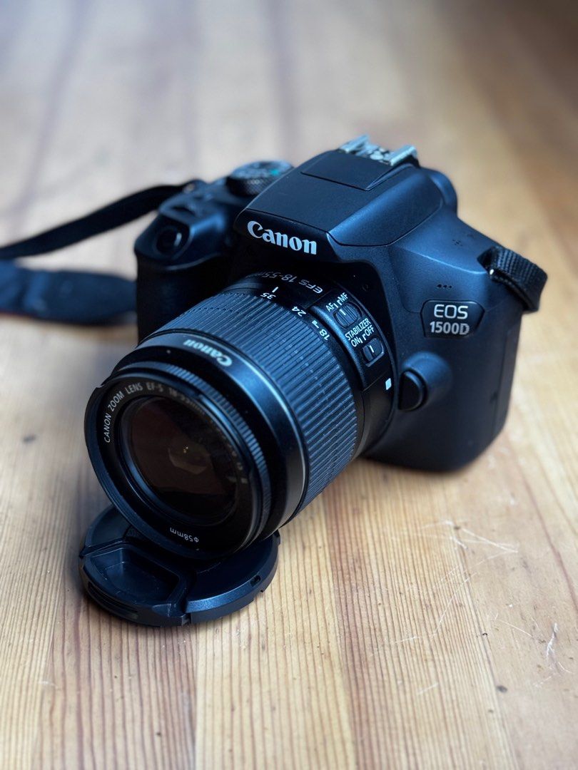 Canon EOS 1500D DSLR Camera (Category: Cameras) located in Talisay. Submitted by kim_rey (Listing ID 1348113132, Image 1). Description: Inclusions: ▪️Bag ▪️Charger ▪️SD card ▪️Strap.