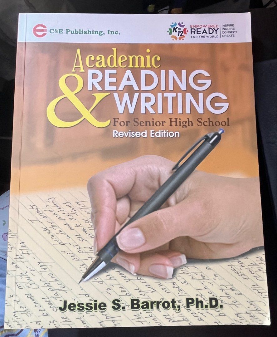C&E Publishing Inc. Academic Reading & Writing Revised Edition (Category: Textbooks) located in Imus. Submitted by lovexej (Listing ID 1348099974, Image 1). Description: - cover dents - never been used - no highlight - complete page.