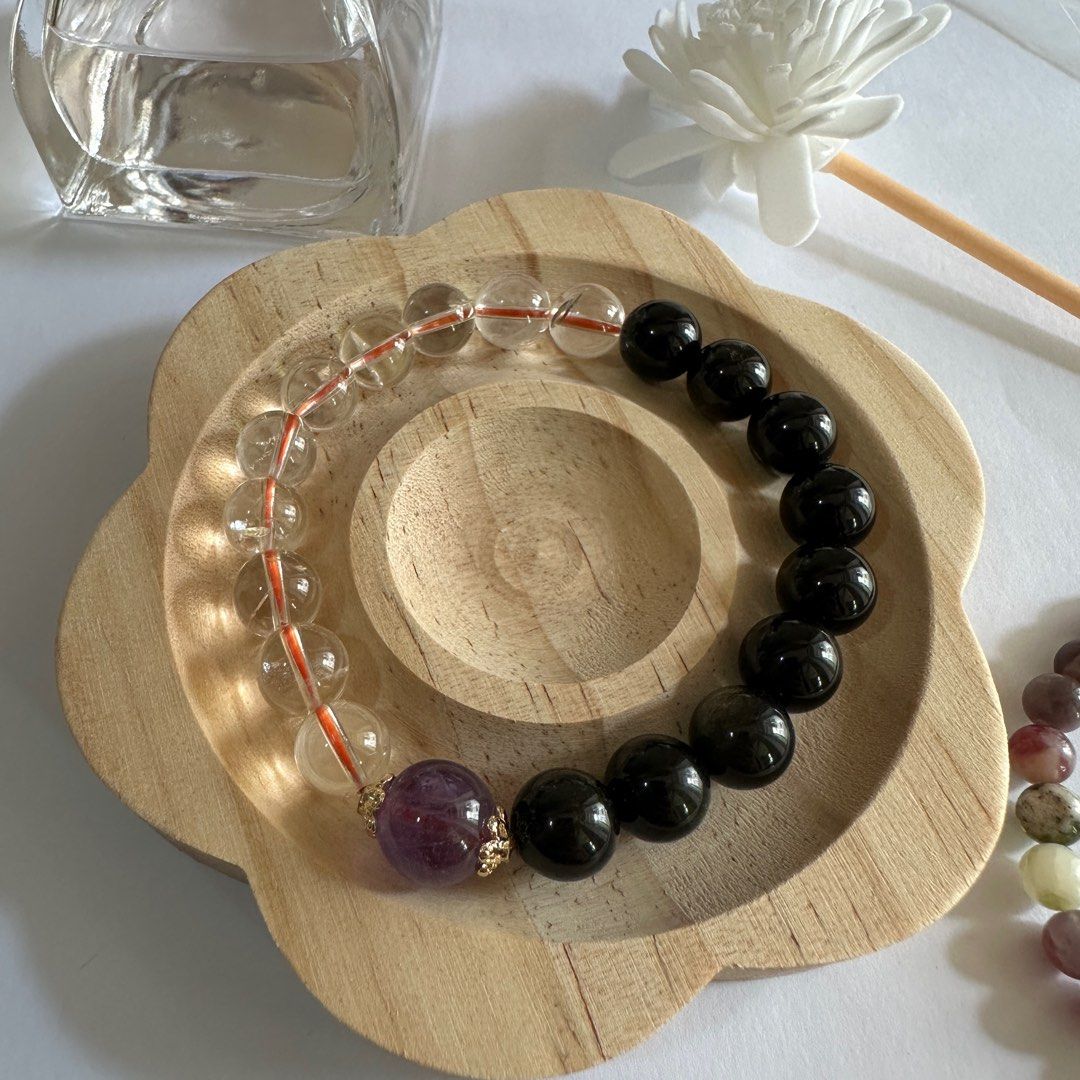 Golden Obsidian + Clear Quartz + Amethyst Bracelet (Category: Bracelets) located in Manila. Submitted by dtabante (Listing ID 1348087987, Image 1). Description: 🔮 Bead Size: 9mm (12mm for amethyst) 🔮 Bracelet Size: 16cm ✨ Each purchase/transaction comes with a freebie! ✨ Can do meetups at Ayala Triangle every Monday-Thursday or at Robinsons Place Manila every Friday-Sunday ✨ Delivery free will be shouldered by the buyer, via J&T Express/Lalamov