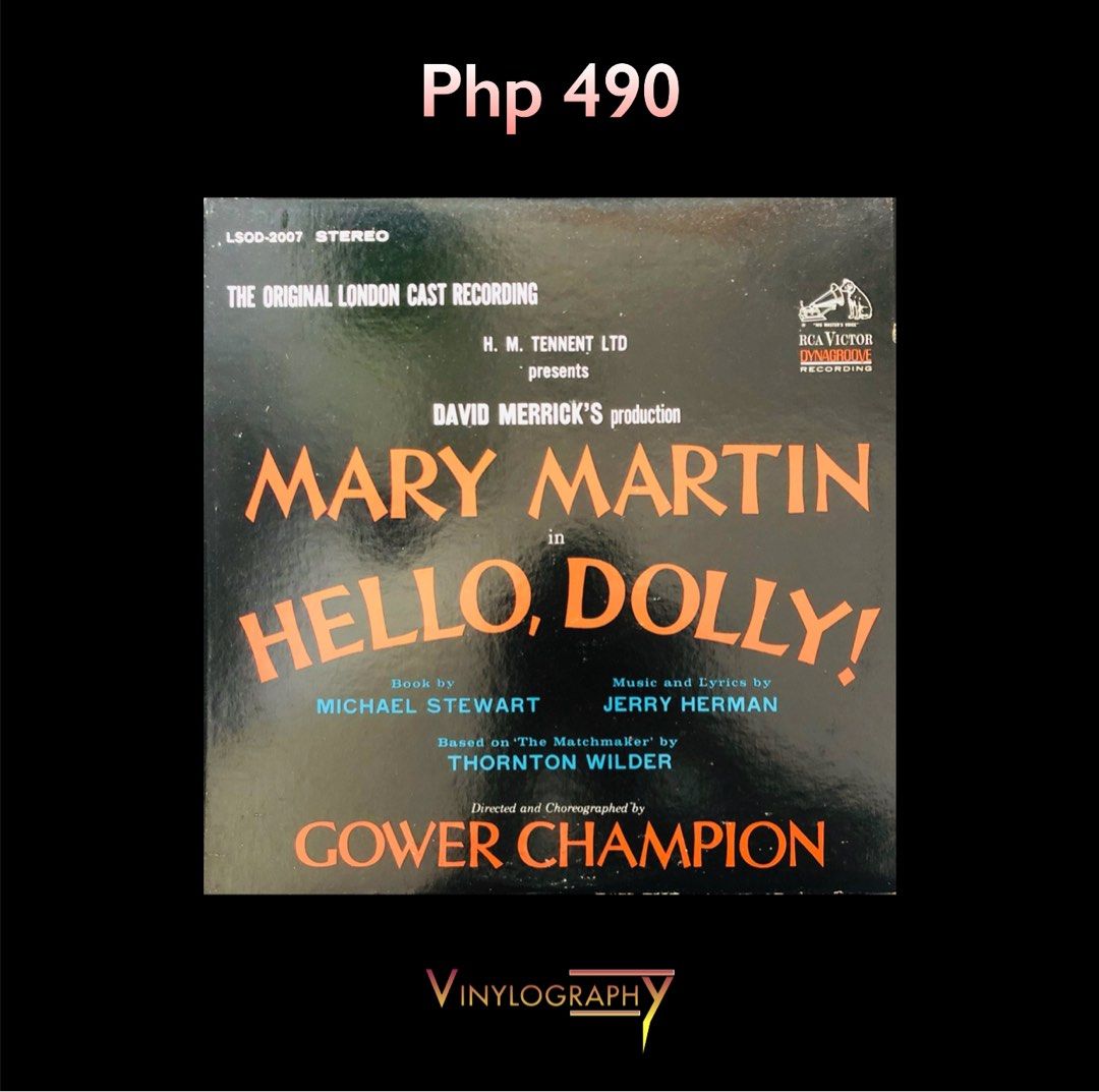 Hello Dolly Original London Cast Vinyl (Category: Vinyls) located in Quezon City. Submitted by vinylography.ph (Listing ID 1348094399, Image 1). Description: .
