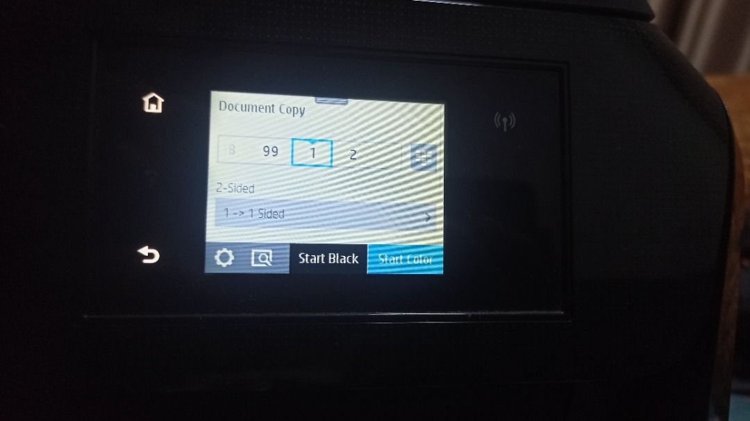 High functionality cheap printer (Category: Printers, Scanners & Copiers) located in Singapore. Submitted by ieatavaocados (Listing ID 1348101280, Image 2). Description: -High quality printer by HP for consumer use, you can use the display to customize many fonts, rotate, a4, Print double sided, this printer is VERY functional, and has many features that you can use.