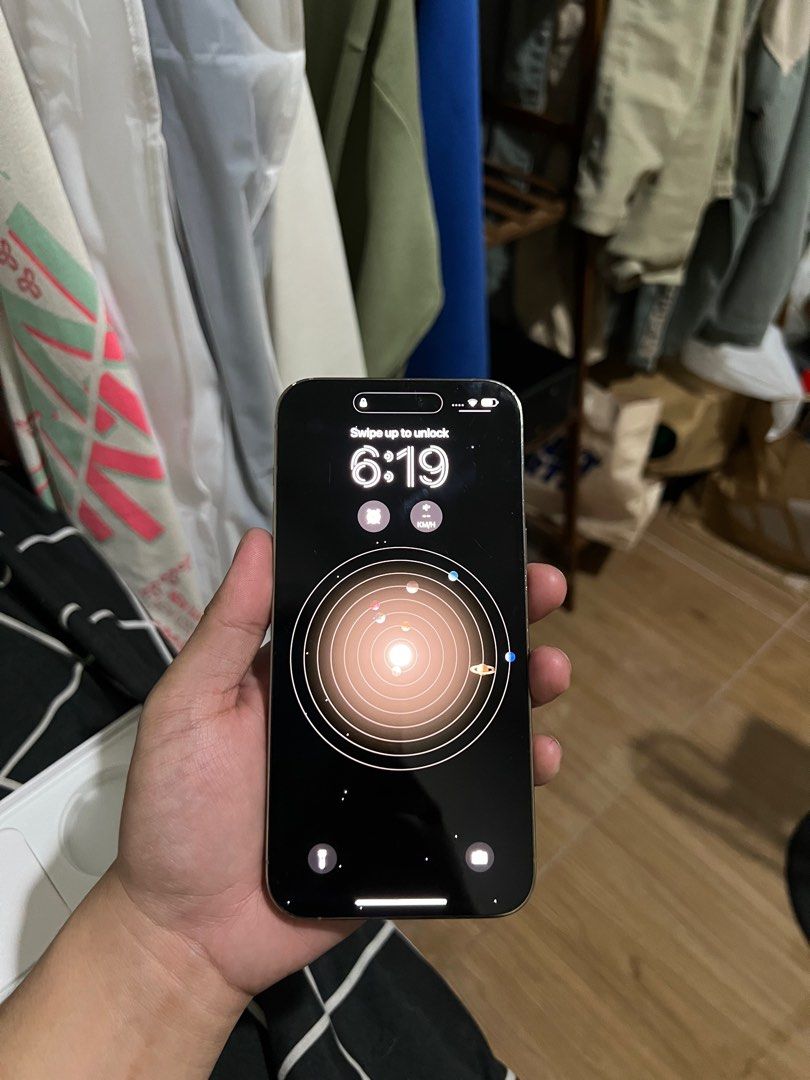 Iphone 14 pro max 256gb (Category: iPhone 14 Series) located in Quezon City. Submitted by tyler8. (Listing ID 1348136633, Image 2). Description: Iphone 14 pro max 256gb Factory unlocked -39,300 Forsale/Open for swap (Ios) All working No history of repair Check all you want upon meetup Local variant (Ntc approved) Unit comes with cord, 3 casing, Privacy tempered glass & box. For meetup: Quezon city gateway, Marikina city, Eastwood, Lrt 2 station. 