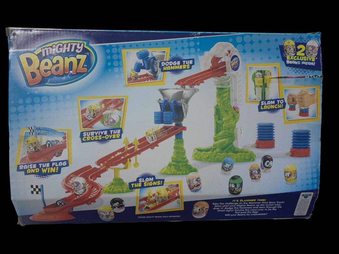 Mighty Beanz race track (Category: Action & Battle Toys) located in Quezon City. Submitted by silverturtle_32df92 (Listing ID 1348213923, Image 2). Description: original complete used 2 or 3x only complete with box no beans included, race track only pm for inquiries.