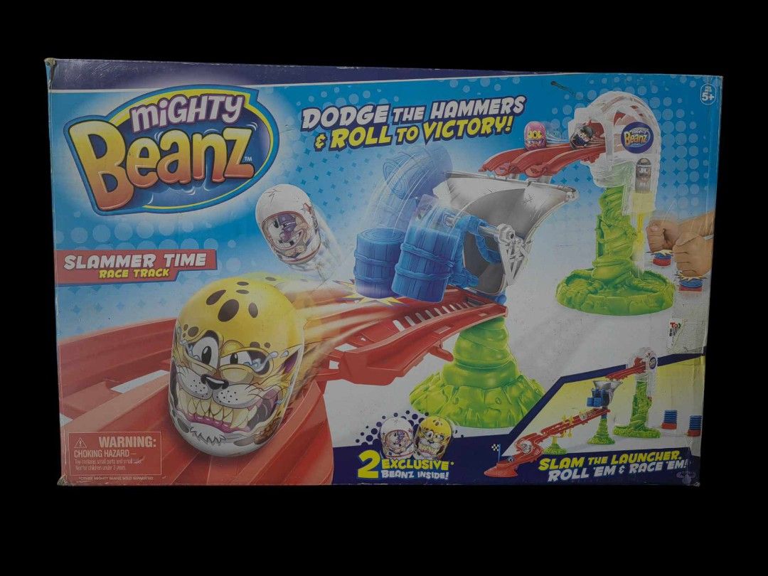 Mighty Beanz race track (Category: Action & Battle Toys) located in Quezon City. Submitted by silverturtle_32df92 (Listing ID 1348213923, Image 1). Description: original complete used 2 or 3x only complete with box no beans included, race track only pm for inquiries.