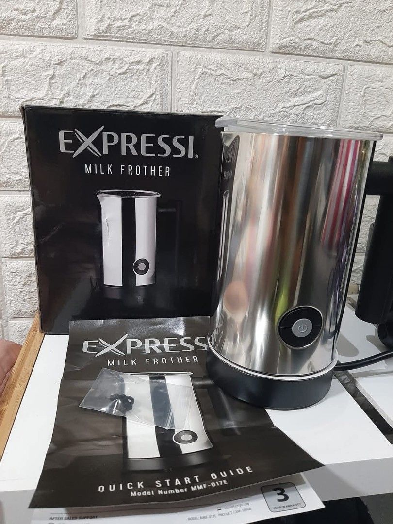 Milk Frother (Category: Coffee Machines & Makers) located in Antipolo. Submitted by macofficial (Listing ID 1348093020, Image 3). Description: Expressi Milk Frother | Australia Brand Surplus / Unused Condition (Good As New / Complete Set) It's able heat your milk to the optimal temperature while frothing it to perfection in just 90 seconds. It's brilliantly easy to use, features cordless convenience and lets you create a huge range of drinks, fro
