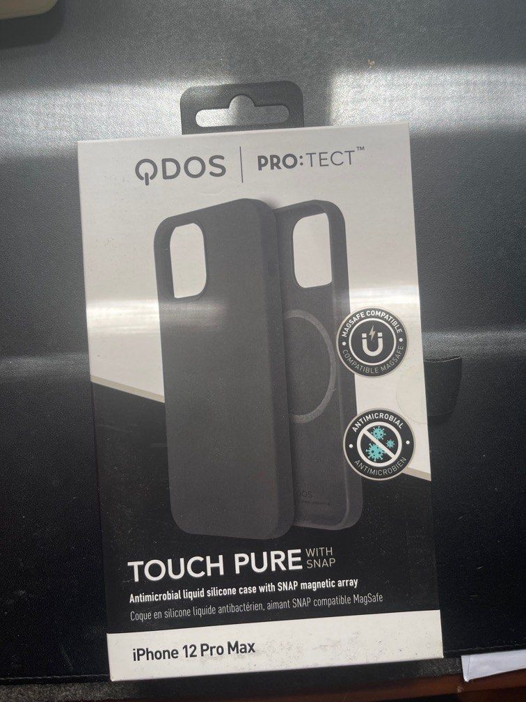 ODOS Pro:Tect Iphone 12 Pro Max Case (Category: Cases & Sleeves) located in Imus. Submitted by dffabellon (Listing ID 1348046909, Image 1). Description: Comes with original box. Color black. Magsafe Compatible and Antimicrobial..