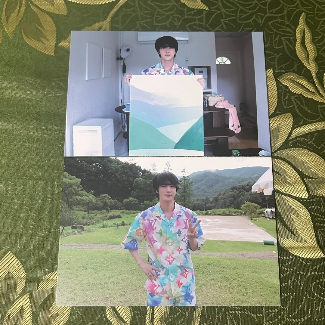 OFFICIAL BTS IN THE SOOP POSTCARD JIN SET (Category: K-Wave Merchandise) located in Mandaluyong City. Submitted by alyrem (Listing ID 1348152049, Image 1). Description: 💰 GCASH/BPI/MAYA/LANDBANK 🚚 J&T/GGX/SDD 📍 MANDALUYONG CITY.