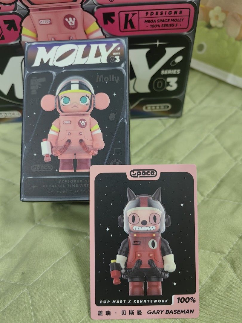 Popmart Space Molly V3 100 (sealed foil) GARY BASEMAN (Category: Designer & Blind Box Toys) located in Manila. Submitted by luichi01 (Listing ID 1348097223, Image 1). Description: Popmart Space Molly V3 100% GARY BASEMAN BRAND NEW POPMART JAPAN Sealed Foil & Bottom box opened MOP: Gcash +sf.