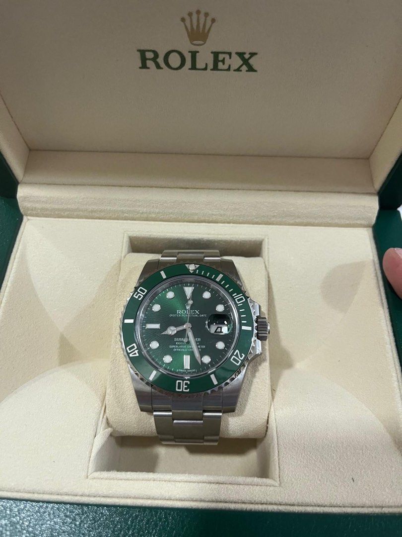 Rolex hulk Submariner 116610LV BNIB NOS new, Luxury, Watches on Carousell