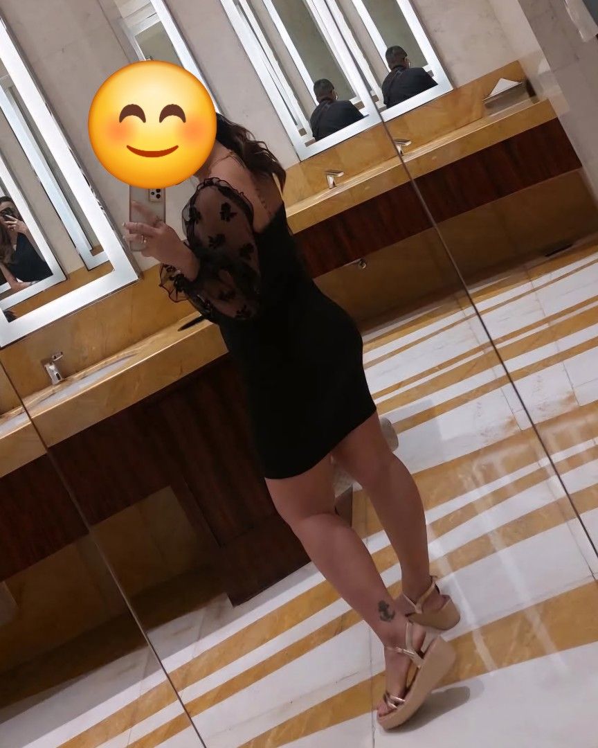 SHEIN Black Bodycon dress (Category: Dresses) located in Quezon City. Submitted by fourtiiin (Listing ID 1348168681, Image 3). Description: fits M-L no issues rfs: decluttering.
