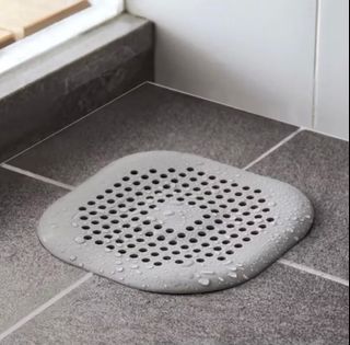 Silicone Anti-Clogging Sink Kitchen Shower Drain Cover (Gray)
