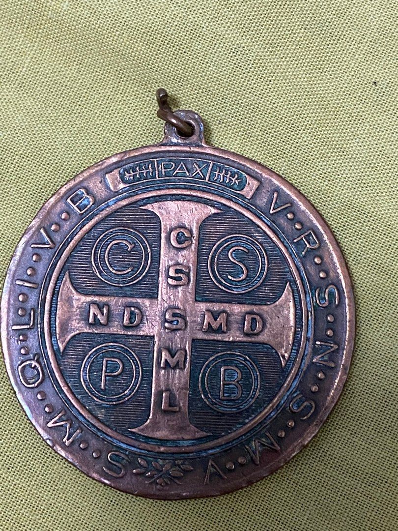 St. Benedict Medal (Category: Religious Items) located in Manila. Submitted by tonyyy28 (Listing ID 1348190655, Image 2). Description: Message your offer. Thank you!.
