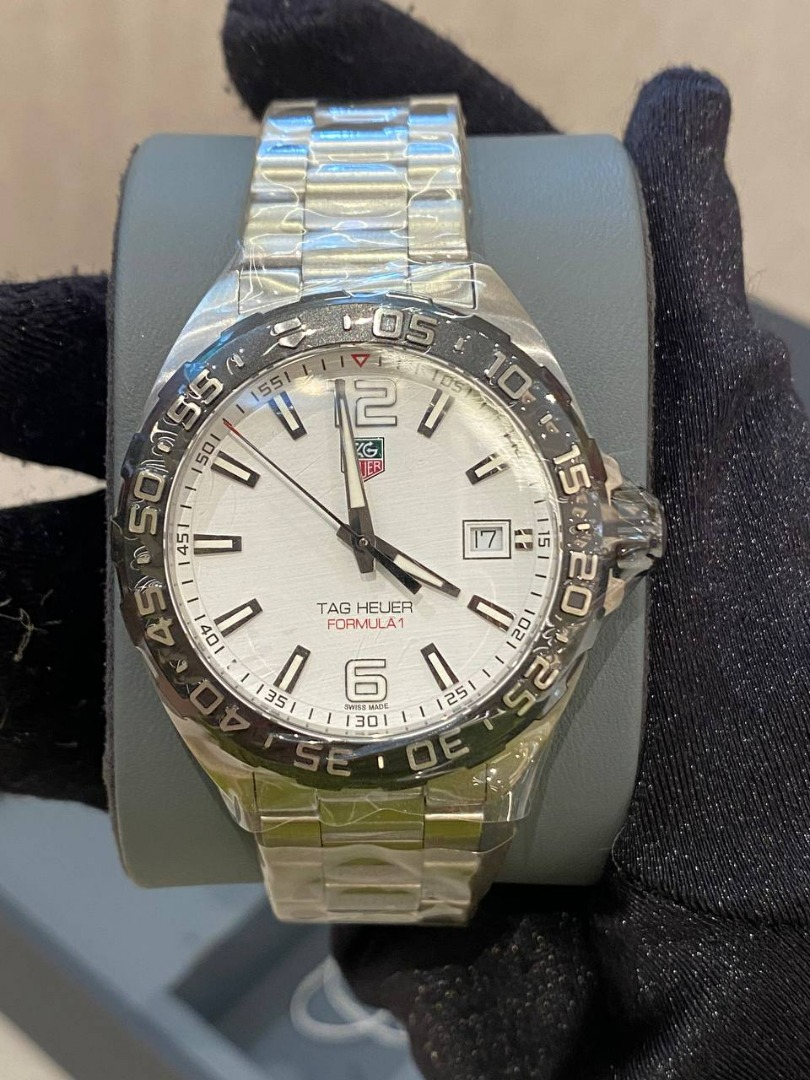 Tag Heuer Formula 1 White Mother of Pearl Dial Silver Steel Strap Watch for Women - WBJ1319.BA0666
