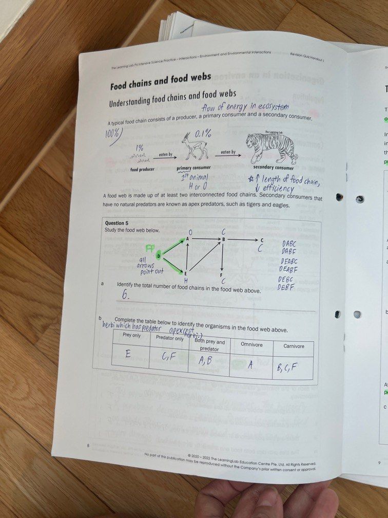 TLL learning lab GEP P6 science notes, Hobbies & Toys, Books ...