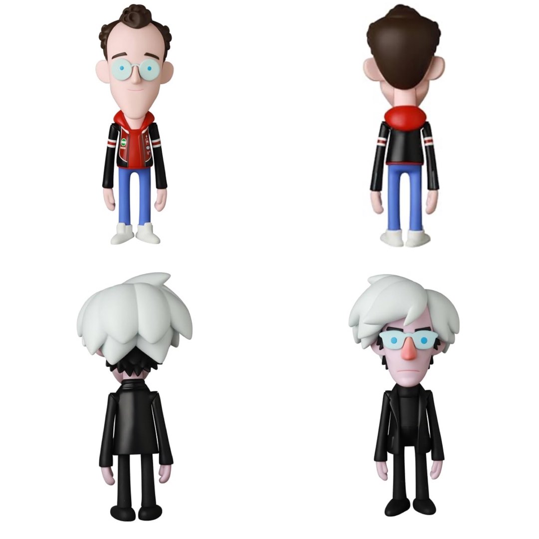 VCD Keith Haring / Andy Warhol by Eric So 搪膠膠中膠大膠