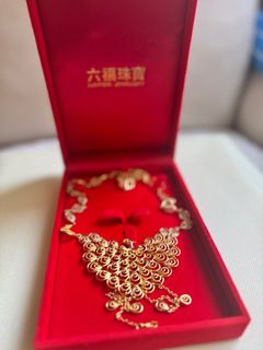 新娘首飾 金頸鏈 中式金項鏈 幸福傳承64211994194049110