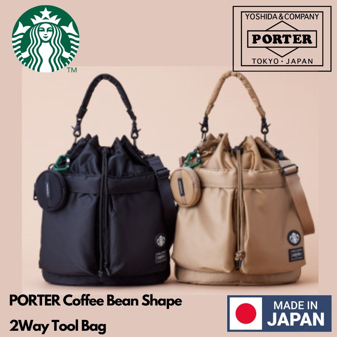 porter Coffee Bean Shape 2Way Tool Bag 2025 PORTER STARBUCKS