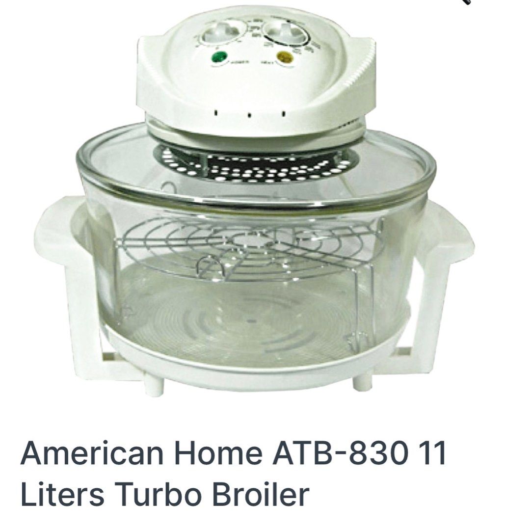 American Home Turbo Broiler (Category: Dinnerware & Cutlery) located in Mandaluyong City. Submitted by treasureeverythingph (Listing ID 1348319881, Image 1). Description: Brandnew Mandaluyong area.
