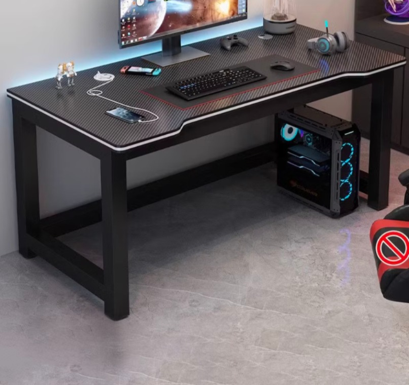 Carbon Fibre Computer Table Organizer Gaming Table Monitor Stand Study ...