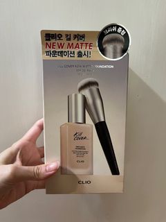 CLIO kill cover new matte foundation粉底液連化妝掃64228977548291110