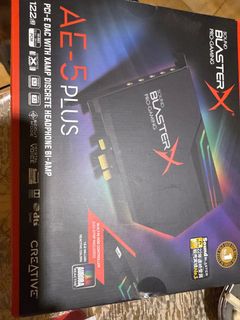 Tarjeta de sonido Creative Sound BlasterX AE-5 Plus