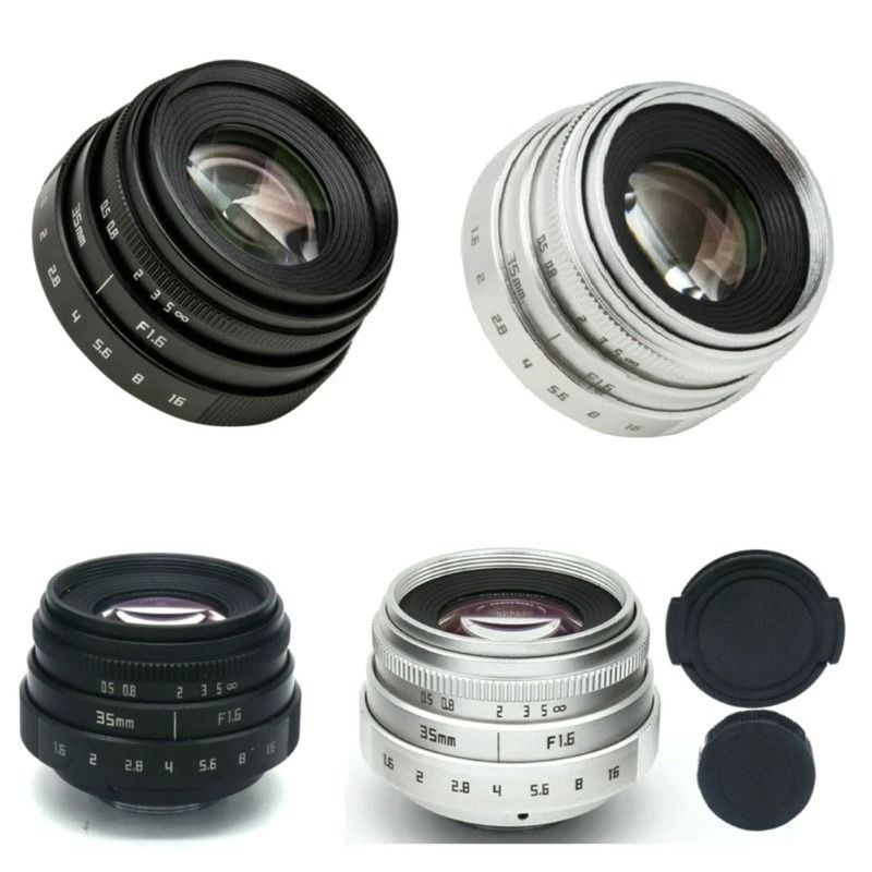 DXAB 35mm F1.6 CCTV Lens Television TV Lens Adapter Rings C-Mount for ...