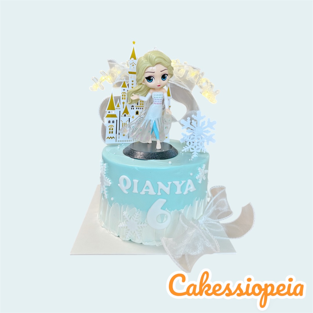 Elsa Design Cake/Birthday Cake/Customised Cake, Food & Drinks, Homemade ...