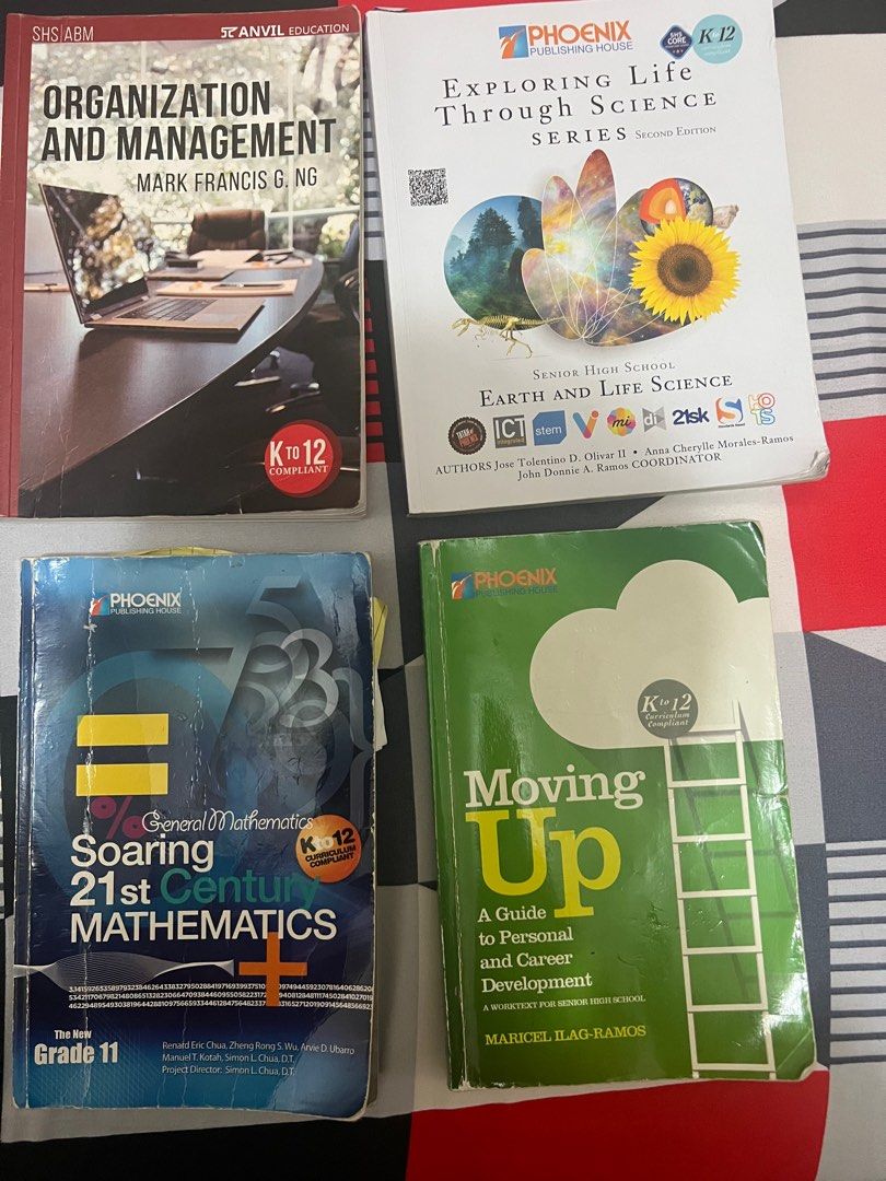 G11 ABM Books (Category: Textbooks) located in Las Pinas. Submitted by TWMall (Listing ID 1348355433, Image 1). Description: Hello! Selling my G11 (1st semester books), condition of books have many highlights, answers, creases, and writings pls take note before buying‼️ TEXTBOOK CHOICES 🔵Komunikasyon at Pananaliksik - P350 🔵Soaring 21st Century Mathematics - P790 🔵Personal Development - P150 🔵Organizational Management - P500 🔵 Exploring Life