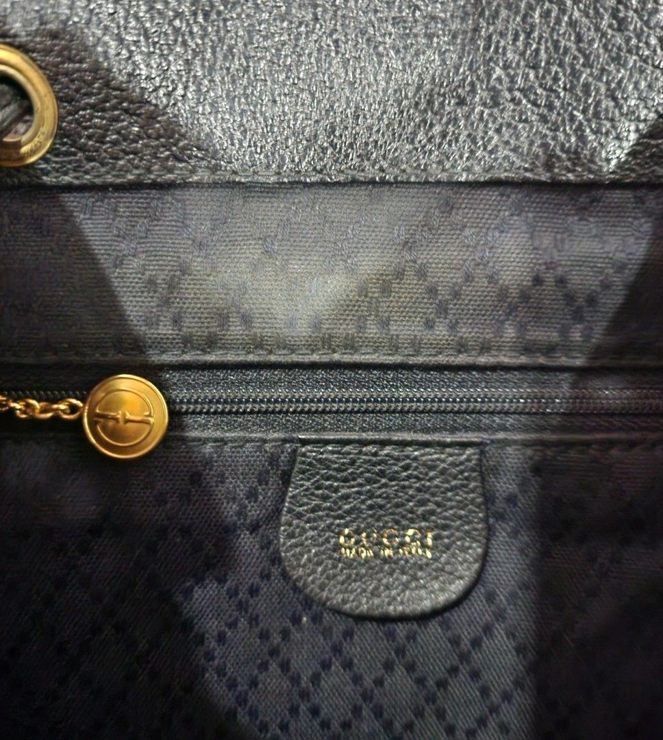 Gucci bamboo backpack (Category: Luxury Bags & Wallets) located in Manila. Submitted by verrts (Listing ID 1348277235, Image 3). Description: Gucci bamboo backpack in good condition.