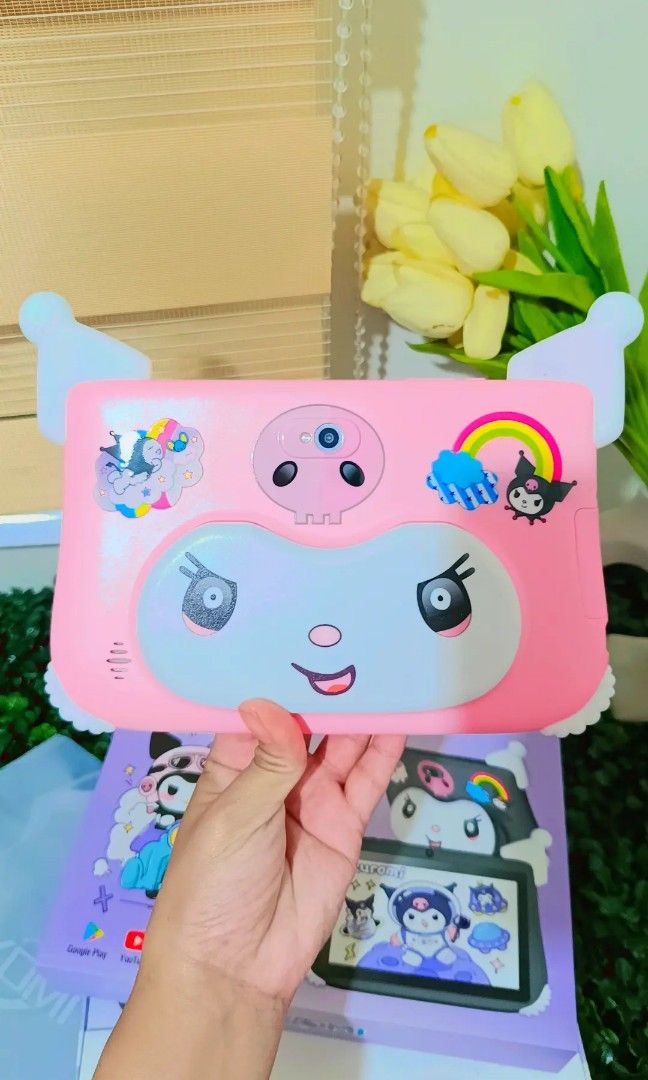 Kuromi Tablet Android 14 (Category: Android) located in Quezon City. Submitted by mhoniqvela04 (Listing ID 1348360114, Image 2). Description: KUROMI TABLET with Learning Apps💜🩷💜 Sobrang Ganda in actual promise ‼️ Soft Touch and hindi siya mabagal 🤗 May nakadownload narin na mga apps pwede niyo pa dagdagan 😍 Inclusions: Charger Earphone Touch Pen Stickers Screen Protector Soft Case-Kuromi Manual 7 inches Display Screen💜 Single sim slot🩷 Wit
