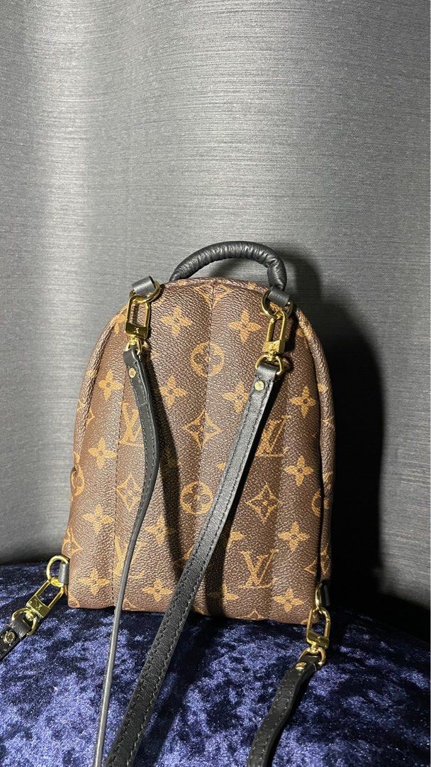 LV Palm Springs Monogram backpack (Category: Luxury Bags & Wallets) located in Cavite. Submitted by sheebagsetc (Listing ID 1348427397, Image 3). Description: Japan sourced In excellent condition No rubs, tarnish or stains on bag With dust bag ⚠From 3500 down to 2500 (sagad na po ang price, tysm!) 🥲🥰.