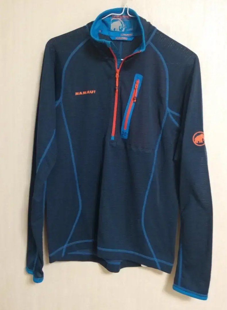 Mammut Eiswand Zip Pull Light Mens Ski Touring Sweater, 他的