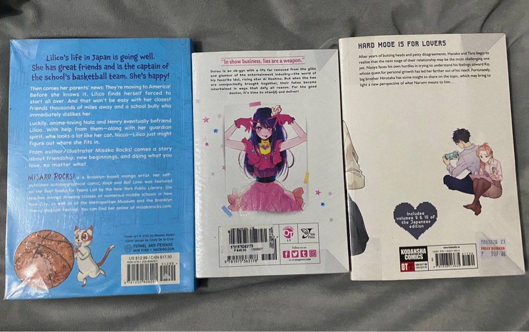Manga books📚 (Category: Comics & Manga) located in Del Monte. Submitted by khan_khan8 (Listing ID 1348357532, Image 2). Description: Prices Bounce back-300 Oshi no ko-450 Wotakoi:Love is hard for otaku-500php Message me if interested 😁✨💕.