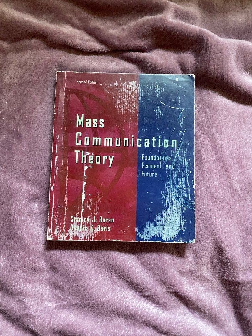 Mass Communication Theory (Category: Textbooks) located in Valenzuela. Submitted by popyard (Listing ID 1348323609, Image 1). Description: Payment: Bank transfer Reicipient must shoulder courier costs Courier: LBC For nearby cities, we can use Grab/Lalamove .