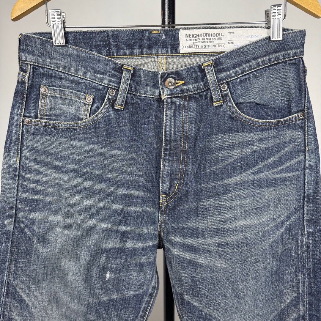 Neighborhood - Washed Standard Mid Selvedge Jeans, Men's Fashion, Bottoms,  Jeans on Carousell