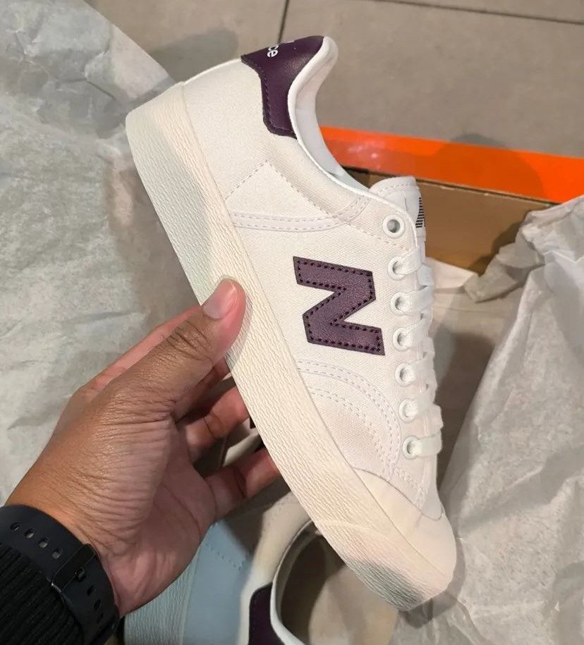 NEW BALANCE BB 100 white BB100VTA, Fesyen Pria, Sepatu , Sneakers di ...