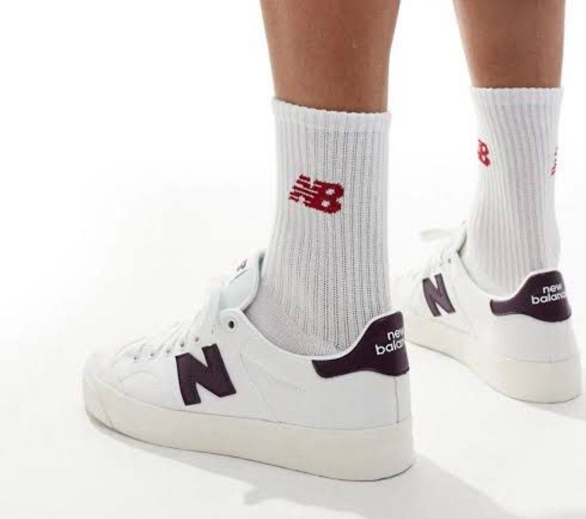NEW BALANCE BB 100 white BB100VTA, Fesyen Pria, Sepatu , Sneakers di ...