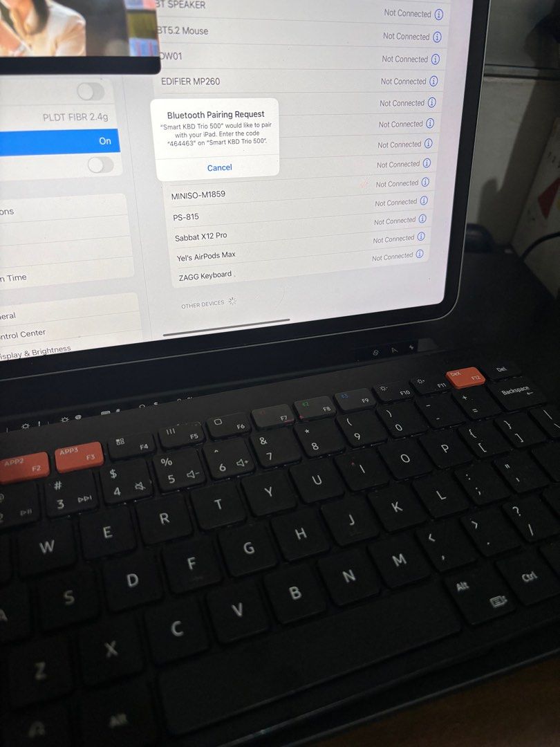 Wireless Keyboard - Samsung Smart Keyboard Trio 500 (Category: Laptops & Notebooks) located in Pasig City. Submitted by arieeee. (Listing ID 1348418381, Image 1). Description: Wireless keyboard Samsung but can connect to apple (As seen in pictures) Open for nego Rfs: i bought new keyboard so it's just collecting dust now .