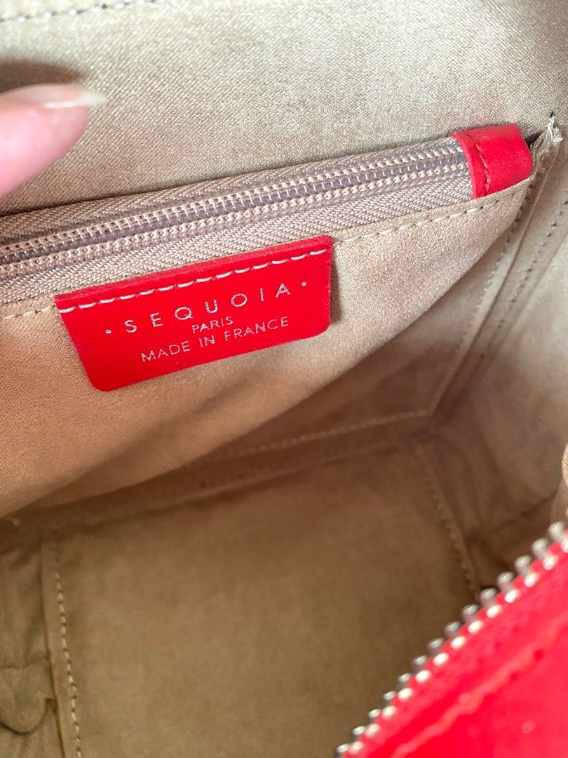 Sequoia Sweet Cube Small Box Bag Red Handle (Category: Luxury Bags & Wallets) located in Manila. Submitted by secondhavenph (Listing ID 1348227283, Image 2). Description: Sophistication meets individuality with this vibrant, unique Sequoia Sweet Cube Small Box Bag Red Handle, crafted to make a statement. 👜 Sequoia Sweet Cube Small Box Bag Red Handle - Sale price: P15,000 - In excellent condition - Comes with dustbag - Mode of pymt: BDO/ BPI/ Gca