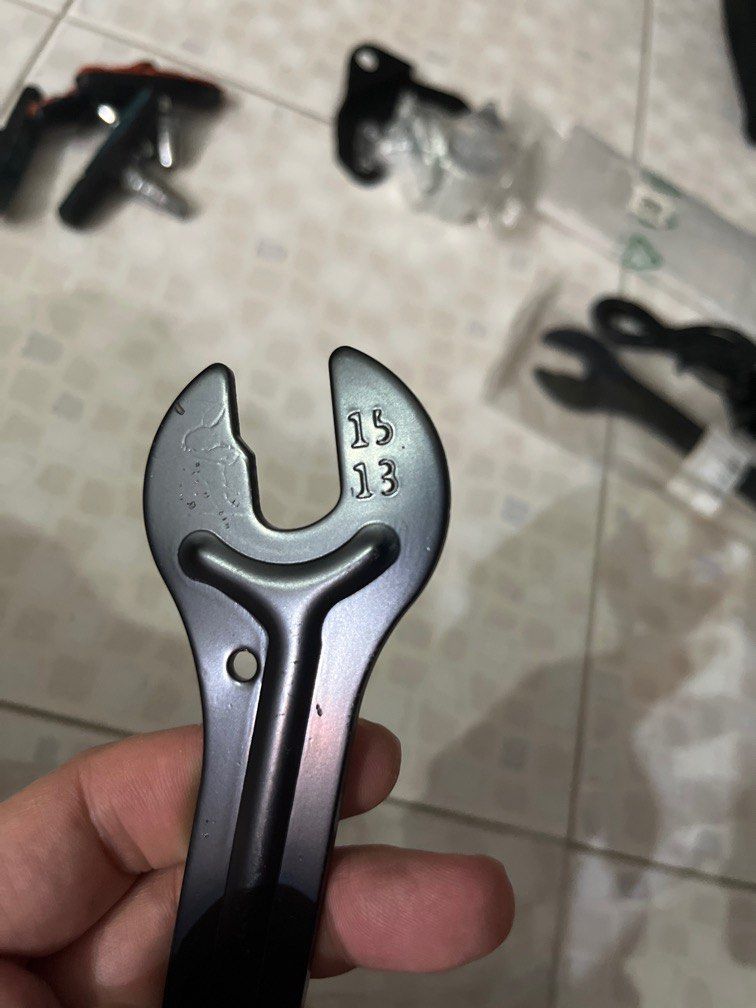 Spanner (Category: Parts & Accessories) located in Singapore. Submitted by deepblue76 (Listing ID 1348391834, Image 3). Description: Bought extras. 13, 14, 15, 16mm spanner. Able to use on Brompton .