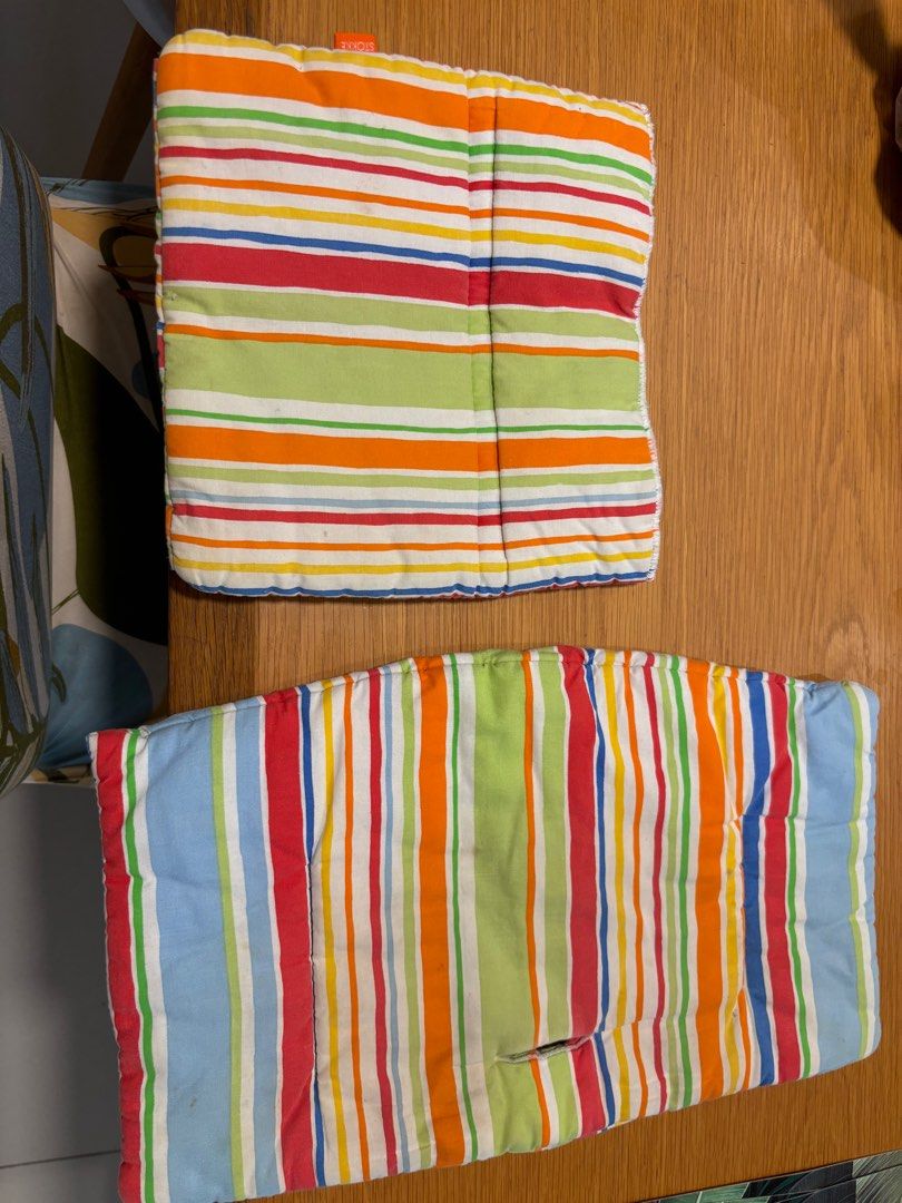 Stokke trip trap chair seat cushion (Category: Kids' Tables & Chairs) located in Singapore. Submitted by sunshine.877 (Listing ID 1348243129, Image 2). Description: Good condition! Just a little stain on the sitting piece! Great to cover stoke baby chairs and make it more comfortable for your kids. It’s authentic for StokKe..